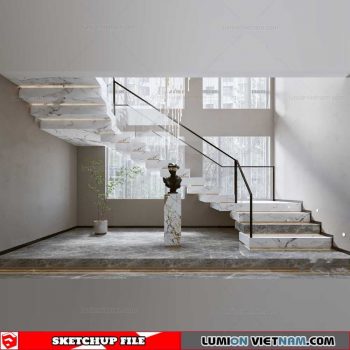 Staircase Decor - Sketchup Models By Cuong Covua