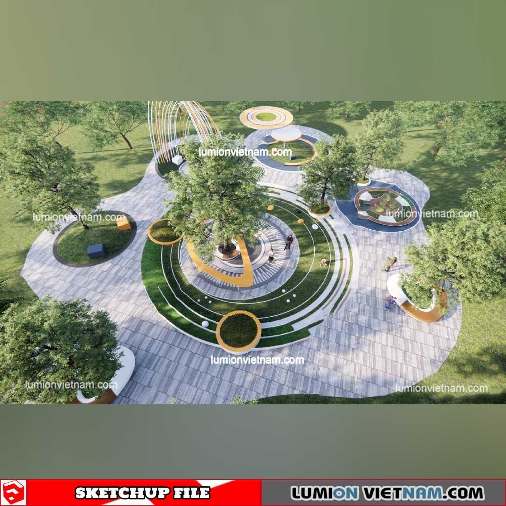 221216-Park-Landscape-(1)-Sketchup-Models
