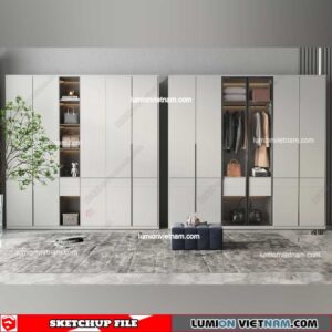 Wardrobe - Sketchup Models By 3dsu