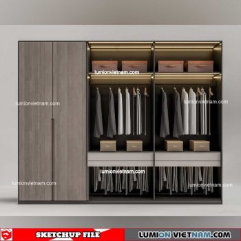 Wardrobe - Sketchup Models By 3dsu