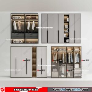 Wardrobe - Sketchup Models By 3dsu