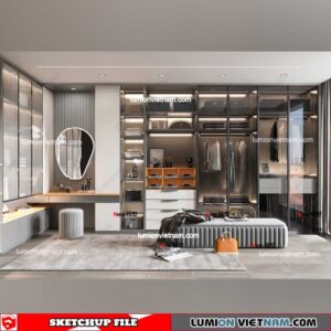 Wardrobe - Sketchup Models By 3dsu