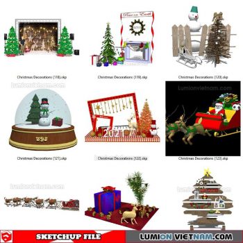 Christmas Decorations - Sketchup Models By SU84