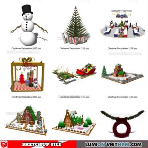 Christmas Decorations - Sketchup Models By SU84