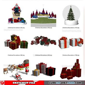 Christmas Decorations - Sketchup Models By SU84