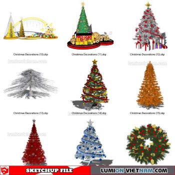 Christmas Decorations - Sketchup Models By SU84