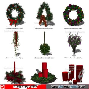 Christmas Decorations - Sketchup Models By SU84
