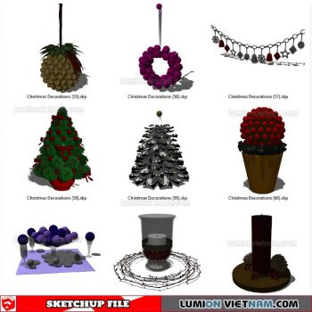 Christmas Decorations - Sketchup Models By SU84