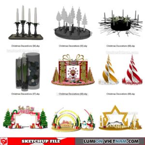Christmas Decorations - Sketchup Models By SU84