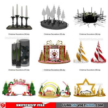 Christmas Decorations - Sketchup Models By SU84