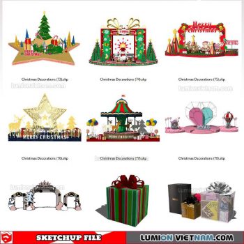 Christmas Decorations - Sketchup Models By SU84