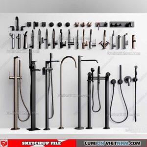 221228. Shower Sketchup Models By 3DSU