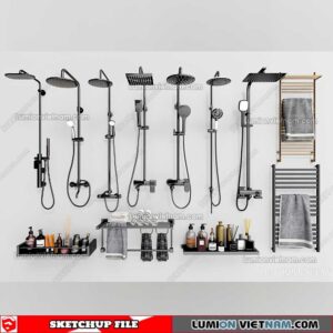 221228. Shower Sketchup Models By 3DSU