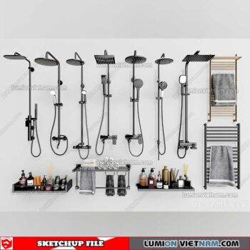 221228. Shower Sketchup Models By 3DSU
