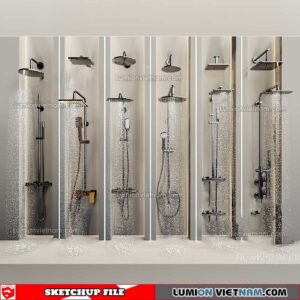 221228. Shower Sketchup Models By 3DSU