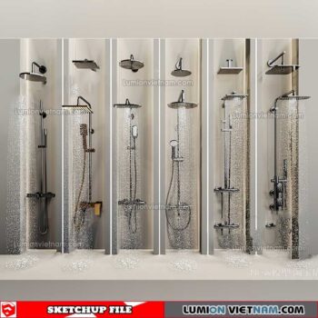 221228. Shower Sketchup Models By 3DSU