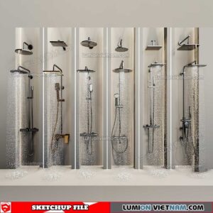 221228. Shower Sketchup Models By 3DSU