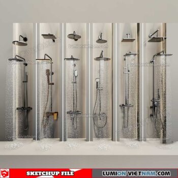 221228. Shower Sketchup Models By 3DSU