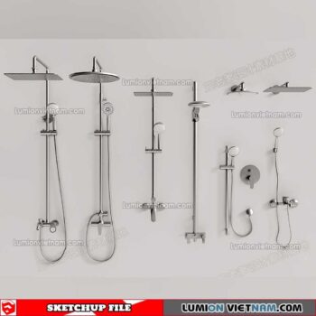 221228. Shower Sketchup Models By 3DSU