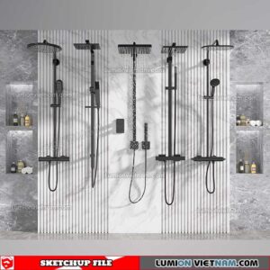 221228. Shower Sketchup Models By 3DSU