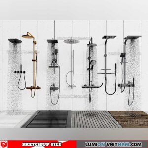 221228. Shower Sketchup Models By 3DSU