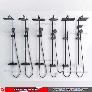 221228. Shower Sketchup Models By 3DSU