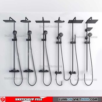 221228. Shower Sketchup Models By 3DSU