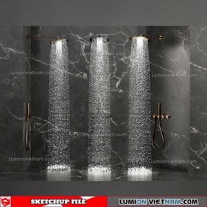 221228. Shower Sketchup Models By 3DSU