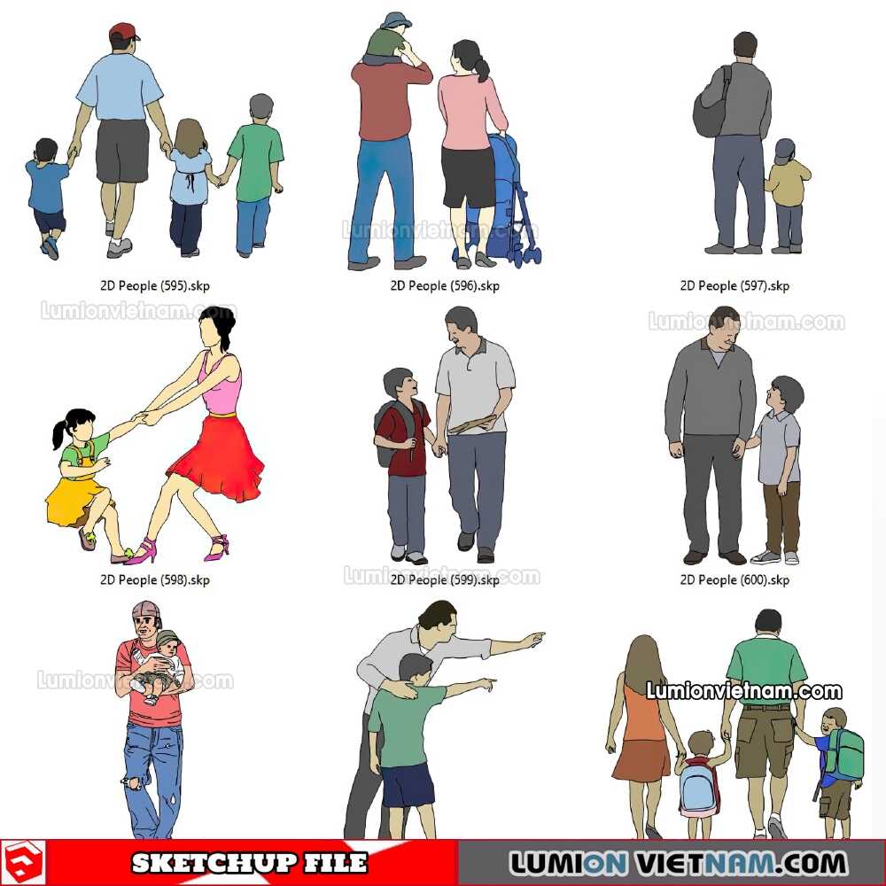 230102-2D-People-(67)-Sketchup-Models