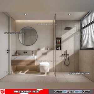 23012023. Bathroom Sketchup Interior Model