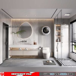 23012023. Bathroom Sketchup Interior Model