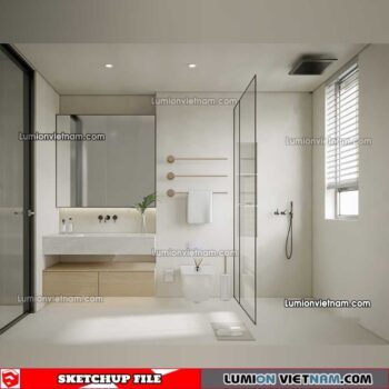 23012023. Bathroom Sketchup Interior Model