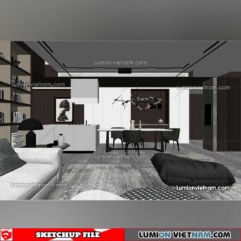 230114. Dining Table Sketchup Models