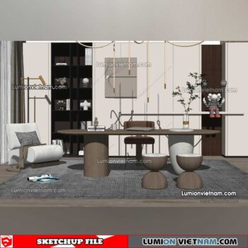 230114. Dining Table Sketchup Models