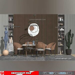 230114. Dining Table Sketchup Models