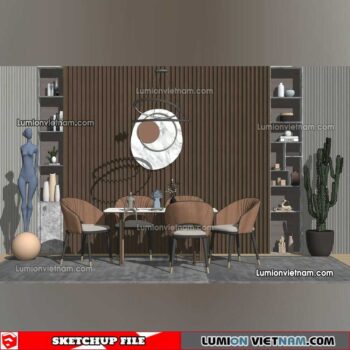230114. Dining Table Sketchup Models