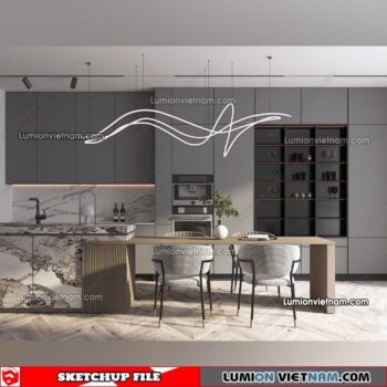 230114. Dining Table Sketchup Models