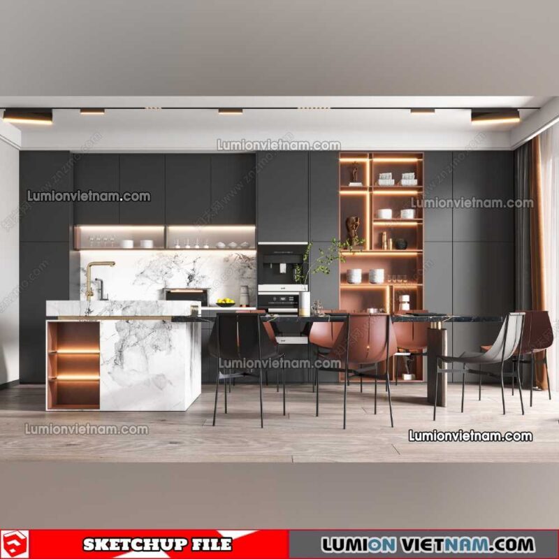 230114. Dining Table Sketchup Models