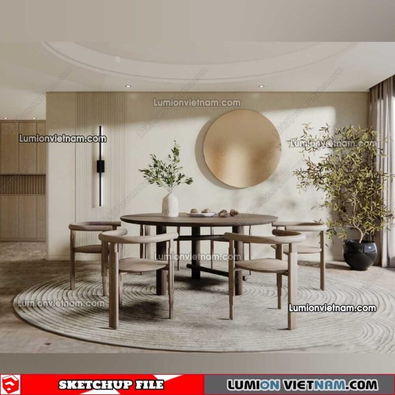 230114. Dining Table Sketchup Models