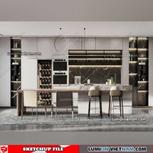 230114. Dining Table Sketchup Models