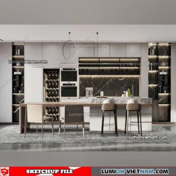 230114. Dining Table Sketchup Models