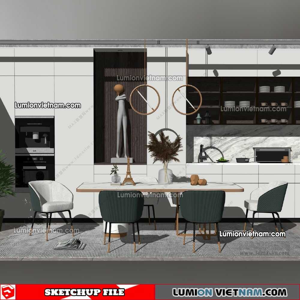230114-Dining-Table-(6)-Sketchup-Models