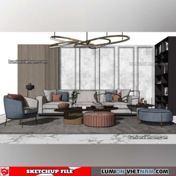 230119. Sofa Set Sketchup Models