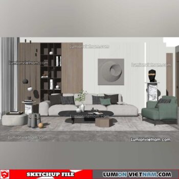 230119. Sofa Set Sketchup Models