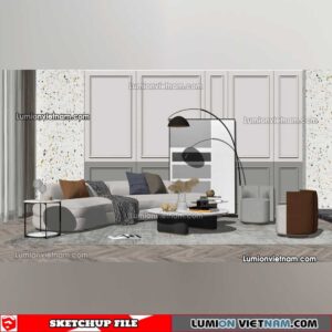 230119. Sofa Set Sketchup Models