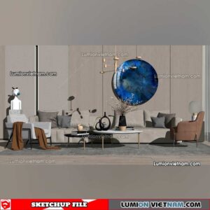 230119. Sofa Set Sketchup Models