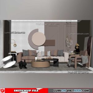 230119. Sofa Set Sketchup Models