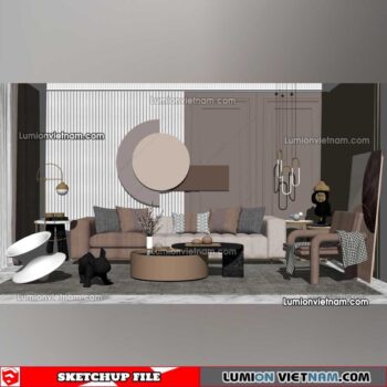 230119. Sofa Set Sketchup Models