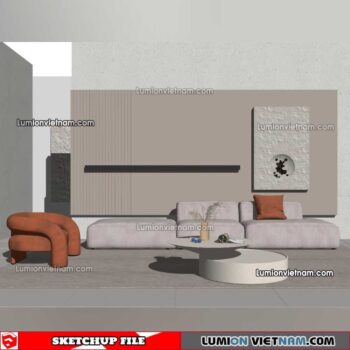 230119. Sofa Set Sketchup Models