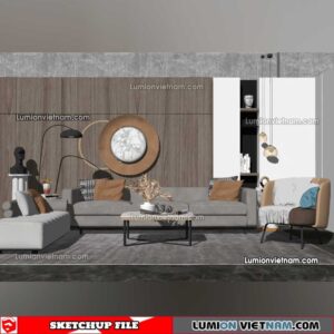 230119. Sofa Set Sketchup Models